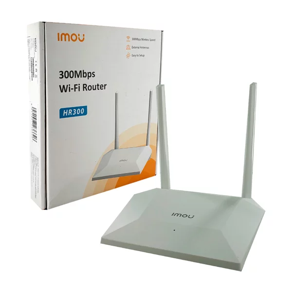 IMOU HR300 Single-Band Wireless Router – 2.4GHz 300Mbps Wi-Fi Router with 2 Antennas