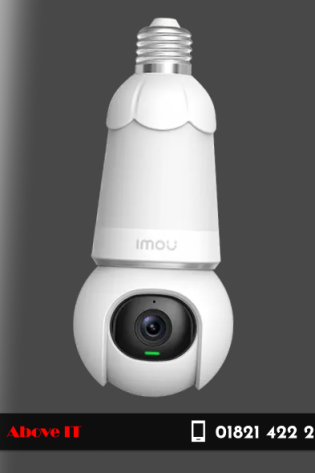 Buy Bulb Cam 3MP WiFi IP Camera in Bangladesh. Fits standard E27 bulb socket for easy installation. Features HD video, night vision, motion detection & mobile app access. Perfect for indoor security.