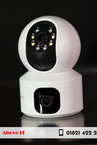 Buy Champion C10 4G Dual Camera in Bangladesh. SIM-supported IP camera with dual lenses for wide-angle outdoor surveillance. Features night vision, two-way audio & mobile app support. Ideal for areas without WiFi.