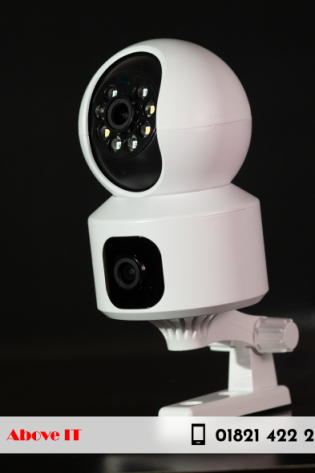 Shop Champion C10 Dual Lens Wi-Fi CC Camera in Bangladesh. Features HD video, dual-lens wide coverage, motion detection, night vision, and mobile app control. Perfect for indoor and outdoor home security.