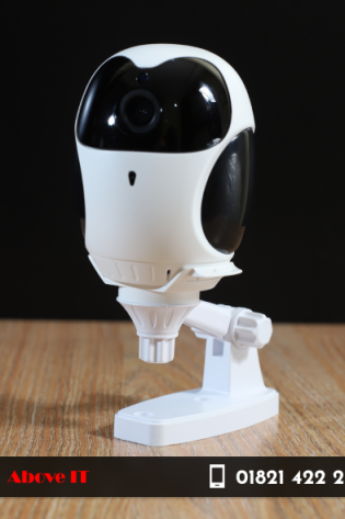 Buy V380 D1 Owl Robot Camera in Bangladesh. Features 1200mAh battery with 4-hour backup, HD video, motion tracking, two-way audio & mobile app support. Perfect for kids, home security, or as a smart robot cam.