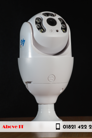 Buy V380 E11 4G Bulb Outdoor Camera in Bangladesh. SIM-supported IP camera with E27 bulb socket design, waterproof body, HD video, night vision & app control. Ideal for outdoor areas with no WiFi access.