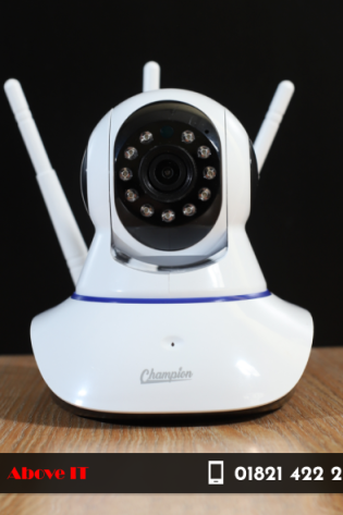 Buy Champion Q5 Three Antenna WiFi IP Camera in Bangladesh. Offers stable WiFi connectivity with triple antenna, HD video quality, night vision, motion detection, two-way audio, and remote monitoring via mobile app. Perfect for home or small office security.