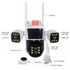 WQJ839 3-Lens WiFi PTZ Camera | Outdoor CC Camera Price in Bangladesh